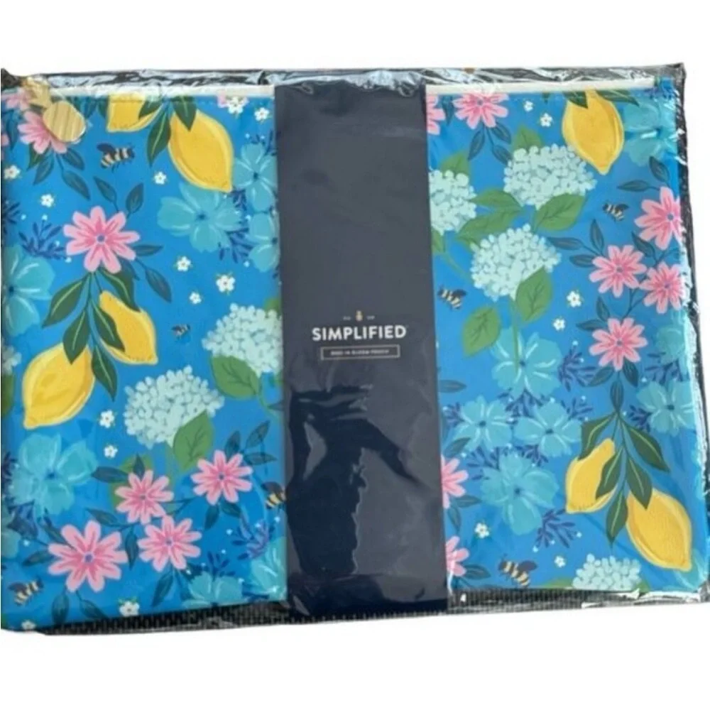 Simplified by Emily Ley Bees in Bloom Planner Pouch and Faith Workbook NWT